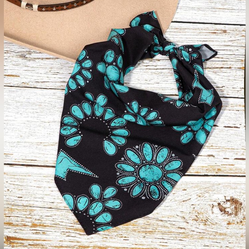 Western Turquoise Boho Neck Wrap